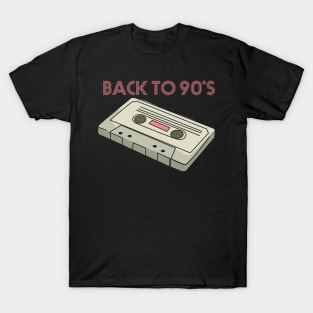 Back To 90s, Mixtape, Vintage Cassette T-Shirt